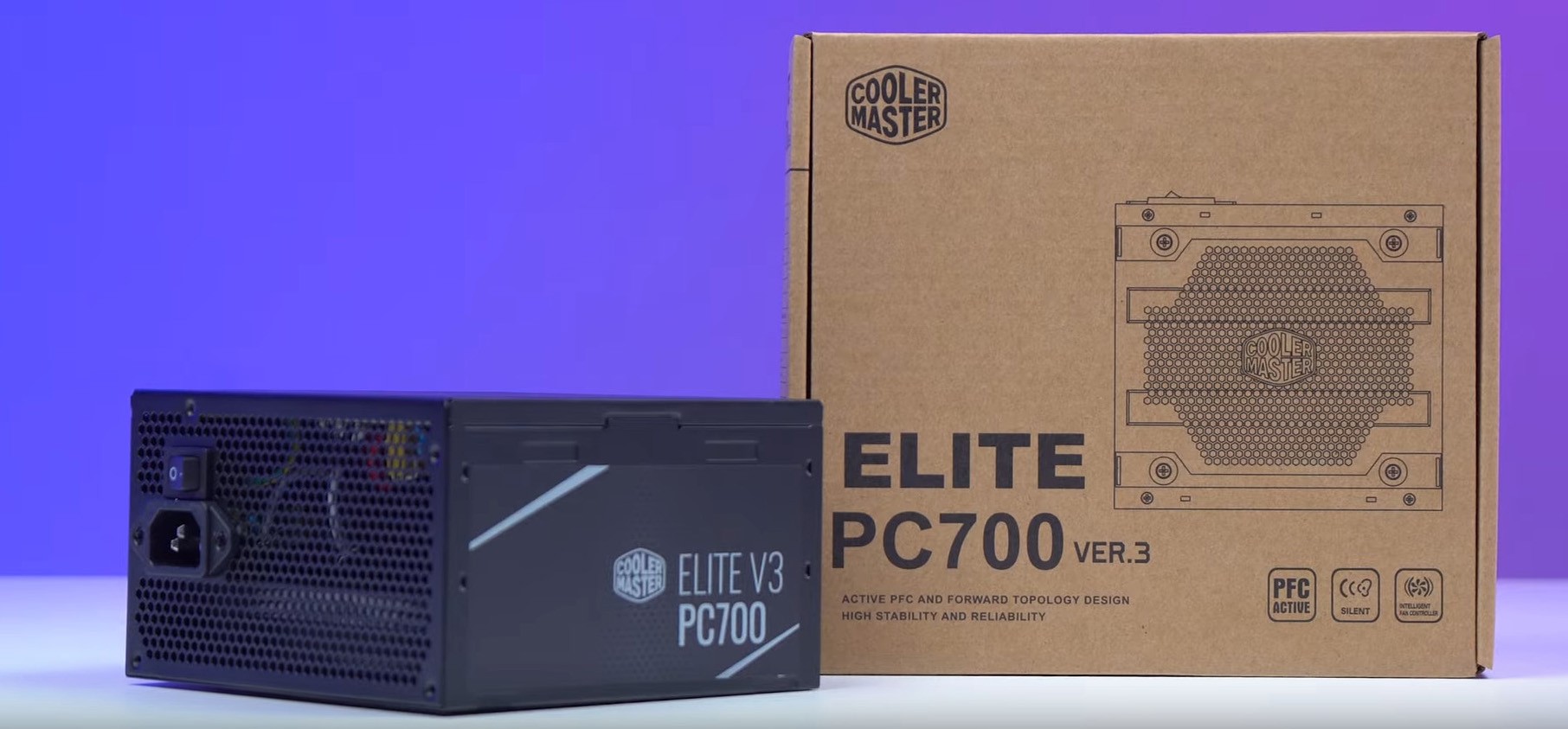 Nguồn máy tính Cooler Master Elite V3 230V PC700 700W (Màu Đen)  mới