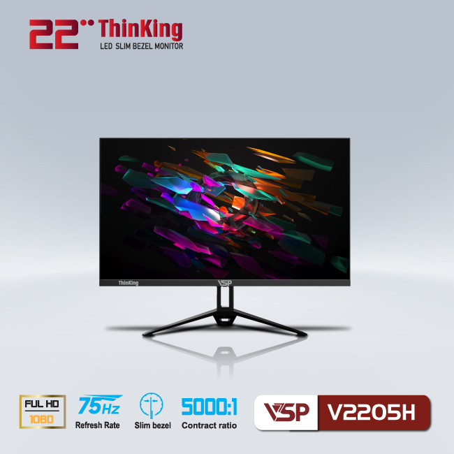 Màn hình LED  VSP ThinkVision 22inch V2204 đen 