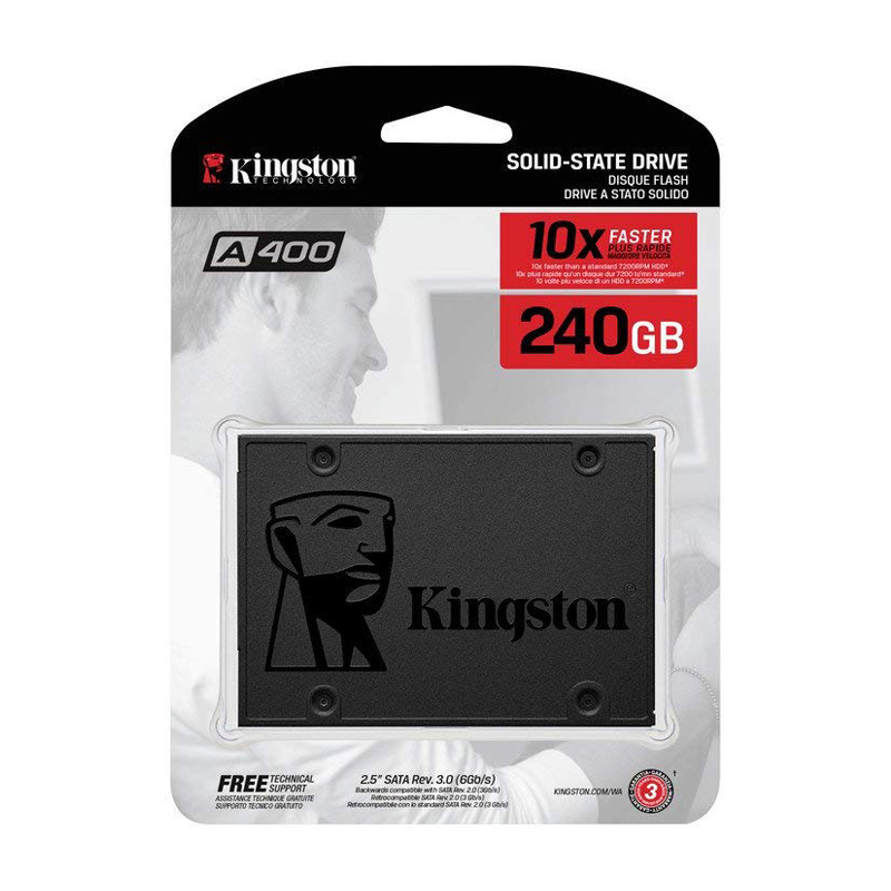 Ổ cứng SSD Kingston A400 240GB 2.5" SATA3 (Đọc 500MB/s - Ghi 450MB/s) 
