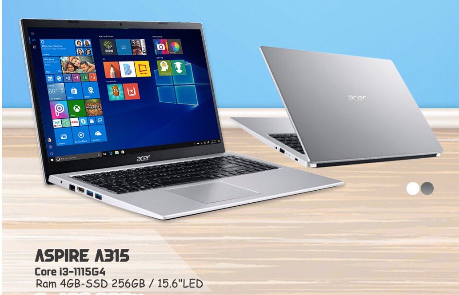 Cấu hình Laptop Acer Aspire 3 A315 58G 3597 i3 1115G4/4GB/256GB/2GB MX350/Win10 (NX.ADUSV.006)