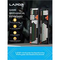 Keyboard cơ game USB LAPOP WK90 LED RGB