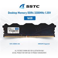 BỘ NHỚ TRONG DESKTOP SSTC DDR4 16G 3200MHZ (SSTC-3200C16-16G) XMP/EXPO