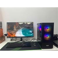 Bộ case main H310, Coi3 9100f, Ram 8g, Ssd 256g, Vga RX550 4G , Màn 24"